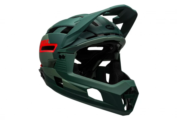 Casque Avec Mentonnière Amovible BELL Super Air R Mips Vert Rouge 2022 1 Casque Avec Mentonnière Amovible BELL Super Air R Mips Vert Rouge 2022