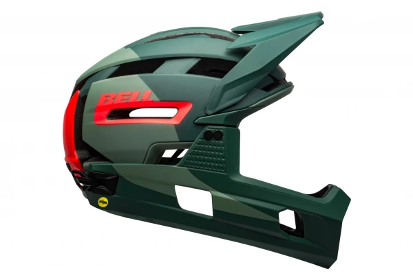 Casque Avec Mentonnière Amovible BELL Super Air R Mips Vert Rouge 2022 3 Casque Avec Mentonnière Amovible BELL Super Air R Mips Vert Rouge 2022 – Image 3