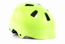 Casque Bontrager Jet WaveCel Vert Vis / Bleu Royal Enfant