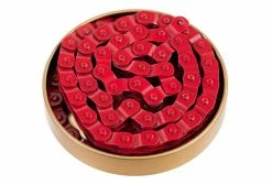 Gusset Chaine Demi Maillon Montage 1/8 ROUGE Single Speed