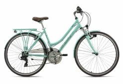 VTC Femme 28'' Vegas Turquoise 21 Vitesses TC 48 Cm KS Cycling