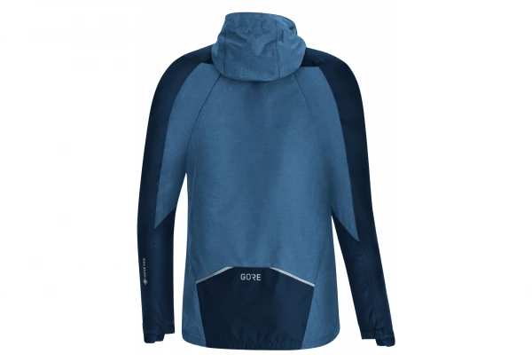 Veste Imperméable Femme Gore Wear C5 GTX Trail Hooded Bleu 2 Veste Imperméable Femme Gore Wear C5 GTX Trail Hooded Bleu – Image 2