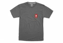 T-shirt Manche Courtes Chrome Vertical Gris / Rouge