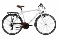 VTC Homme 28 Venice Guidon Plat Blanc TC 58 Cm KS Cycling