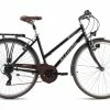 VTC Femme 28'' Venice Guidon Plat Noir TC 48 Cm KS Cycling