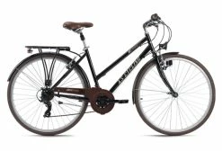 VTC Femme 28'' Venice Guidon Plat Noir TC 48 Cm KS Cycling
