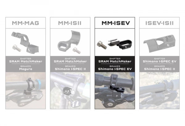 Wolf-tooth Collier Wolf Tooth ShiftMount MM-ISEV Pour Commande De Vitesse Sram MatchMaker Et Frein Shimano I-Spec EV 5 Wolf-tooth Collier Wolf Tooth ShiftMount MM-ISEV Pour Commande De Vitesse Sram MatchMaker Et Frein Shimano I-Spec EV – Image 5