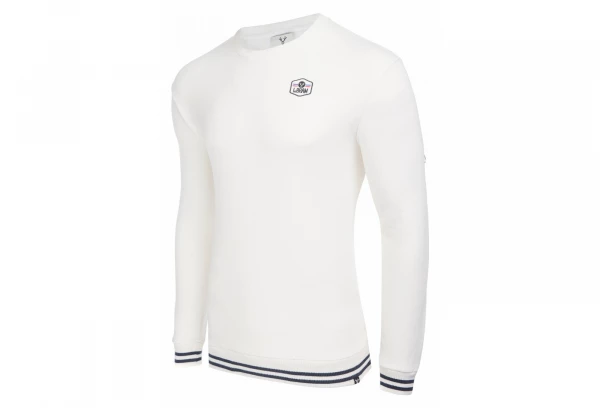 Sweatshirt LeBram Ecusson Marshmallow / Blanc 1 Sweatshirt LeBram Ecusson Marshmallow / Blanc