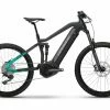 VTT Électrique Tout-Suspendu Haibike AllMtn 1 Shimano Deore 11V 630 Wh 29'' / 27.5'' Gris Anthracite Turquoise 2022