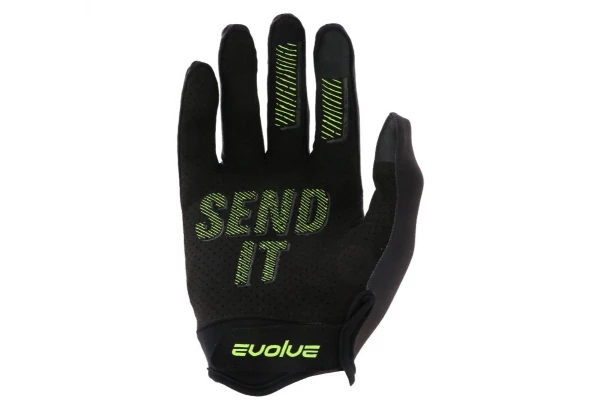 Gants Enfant Evolve CRP Noir / Jaune Fluo 2 Gants Enfant Evolve CRP Noir / Jaune Fluo – Image 2