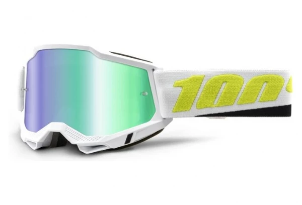 Masque 100% Accuri 2 Vert Pale / Lentilles Miroir Vert 1 Masque 100% Accuri 2 Vert Pale / Lentilles Miroir Vert