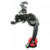 DERAILLEUR VTT ARRIERE P2R 8-7V. NOIR TZ GRANDE CHAPE AVEC PATTE (COMPATIBLE SHIMANO JUSQU'A 30DTS)