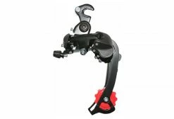 DERAILLEUR VTT ARRIERE P2R 8-7V. NOIR TZ GRANDE CHAPE AVEC PATTE (COMPATIBLE SHIMANO JUSQU'A 30DTS)