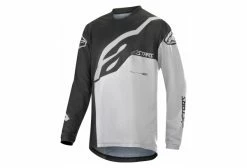Maillot Alpinestars Enfant Racer Factory Manches Longues Noir / Blanc