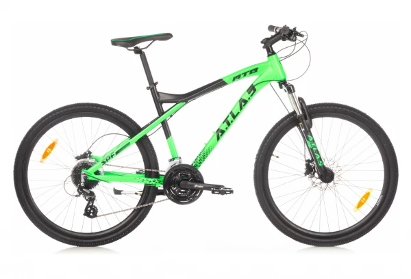 Atlas Bike VTT 26'' Rigide Homme Atlas - Cadre Alu - Double Freins à Disque - 24 Vitesses - Fourche Télescopique - Equipé En Shimano 1 Atlas Bike VTT 26'' Rigide Homme Atlas - Cadre Alu - Double Freins à Disque - 24 Vitesses - Fourche Télescopique - Equipé En Shimano