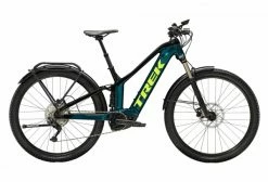 VTC Électrique Tout-Suspendu Trek Powerfly FS 4 EQ Shimano Deore 10V 625 Wh 27.5'' Aquatic / Noir 2023