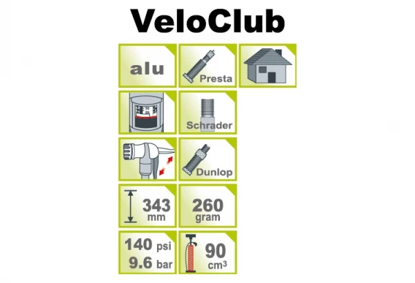 ICETOOLZ Mini Pompe à Pied VeloClub ICE TOOLZ A351 2 ICETOOLZ Mini Pompe à Pied VeloClub ICE TOOLZ A351 – Image 2