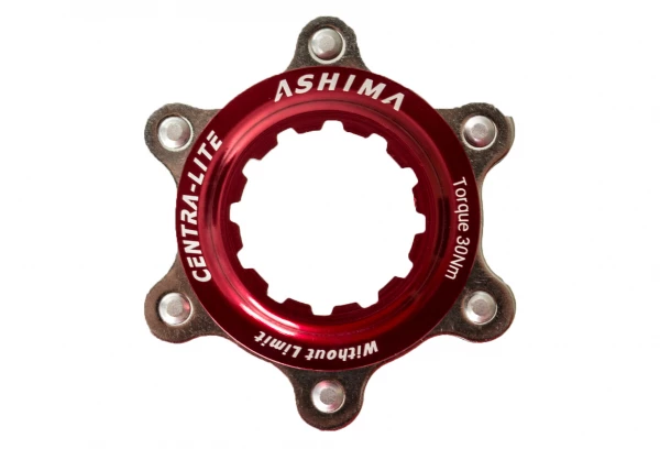 ASHIMA Adaptateur Center Lock Rouge Pour Montage 6 Trous 1 ASHIMA Adaptateur Center Lock Rouge Pour Montage 6 Trous