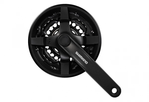 Pédalier SHIMANO Tourney FC-TY501 6/7/8v Noir 48/38/28 170mm 1 Pédalier SHIMANO Tourney FC-TY501 6/7/8v Noir 48/38/28 170mm