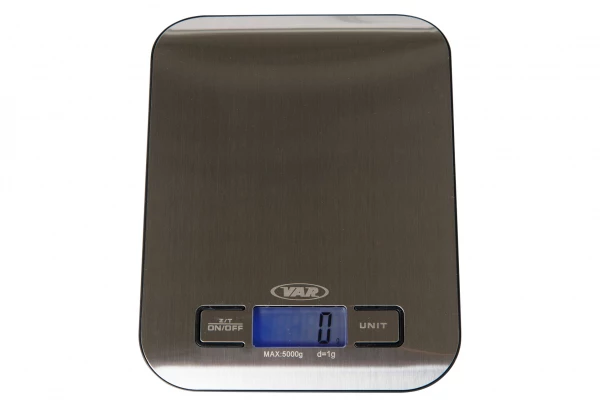 Balance D'atelier Digitale Var DV-71800 Max 5000g Acier Brossé 1 Balance D'atelier Digitale Var DV-71800 Max 5000g Acier Brossé