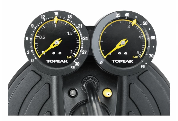 Pompe à Pied Topeak Joeblow Dualie Fat Bike / VTT 2 Pompe à Pied Topeak Joeblow Dualie Fat Bike / VTT – Image 2