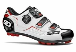 Paire De Chaussures VTT SIDI 2018 TRACE Blanc Noir Rouge