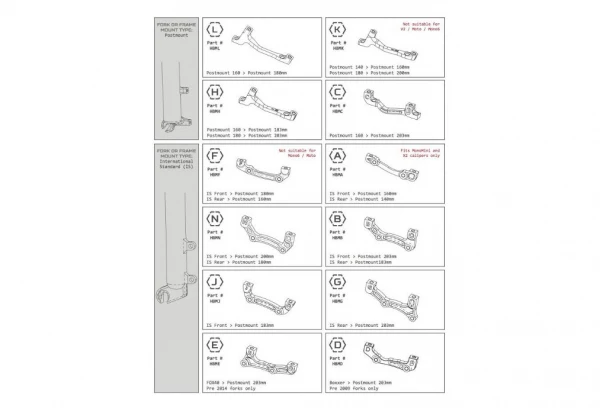 Adaptateur Hope N Montage IS Vers PM (Av-200mm /Ar-180mm) 2 Adaptateur Hope N Montage IS Vers PM (Av-200mm /Ar-180mm) – Image 2
