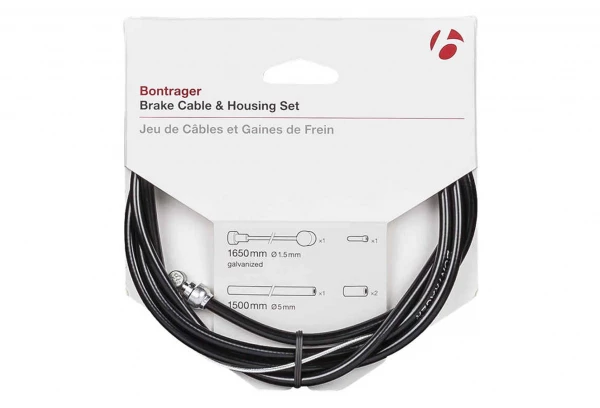 Jeu De Gaine Et De Câble De Frein Bontrager Universel Noir 1 Jeu De Gaine Et De Câble De Frein Bontrager Universel Noir