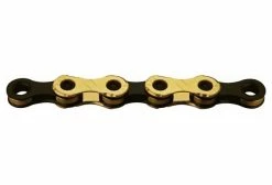 Chaine KMC X12 Ti-N 126 Maillons 12V Noir/Or