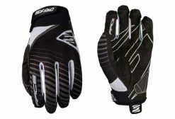 Five Gloves Paire De Gants Longs Five Race Noir Blanc