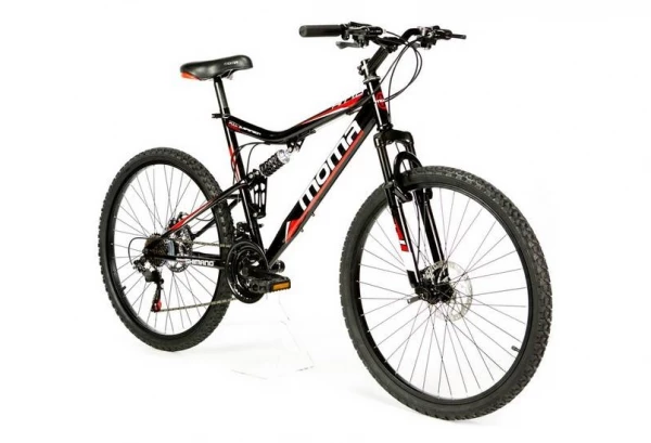 VTT Tout-Suspendu Moma Bikes Hit 26'' Shimano 21V Noir 1 VTT Tout-Suspendu Moma Bikes Hit 26'' Shimano 21V Noir