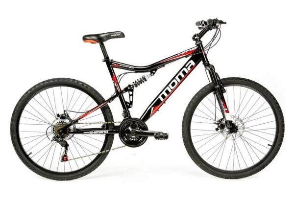 VTT Tout-Suspendu Moma Bikes Hit 26'' Shimano 21V Noir 2 VTT Tout-Suspendu Moma Bikes Hit 26'' Shimano 21V Noir – Image 2